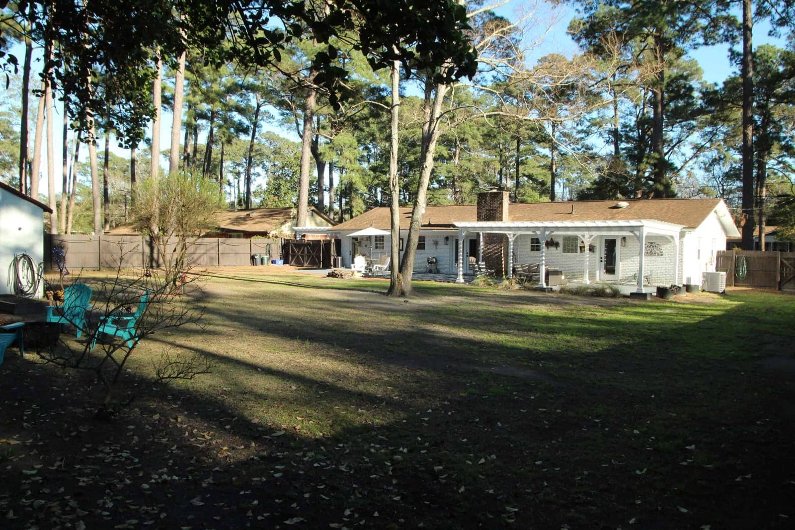 804 Battery Creek Road - Back yard