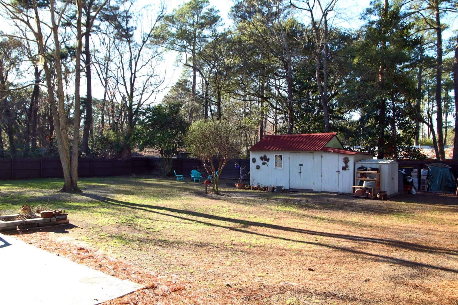 804 Battery Creek Road - Back yard
