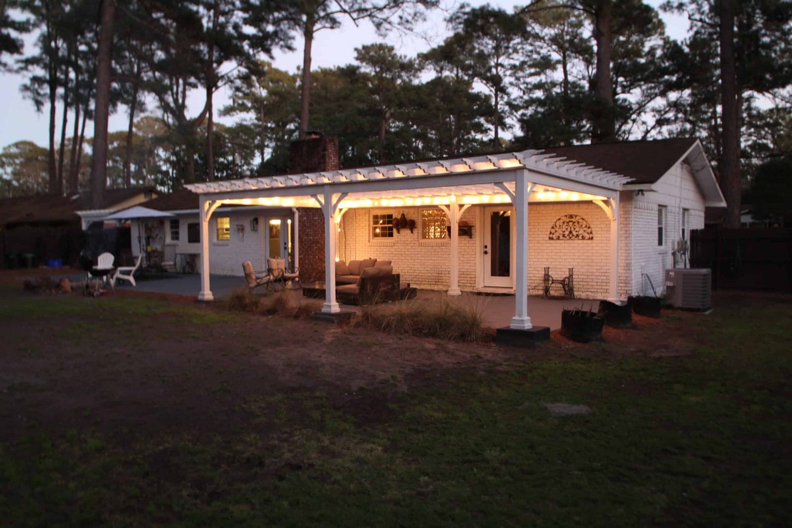 804 Battery Creek Road - Back porch pergola
