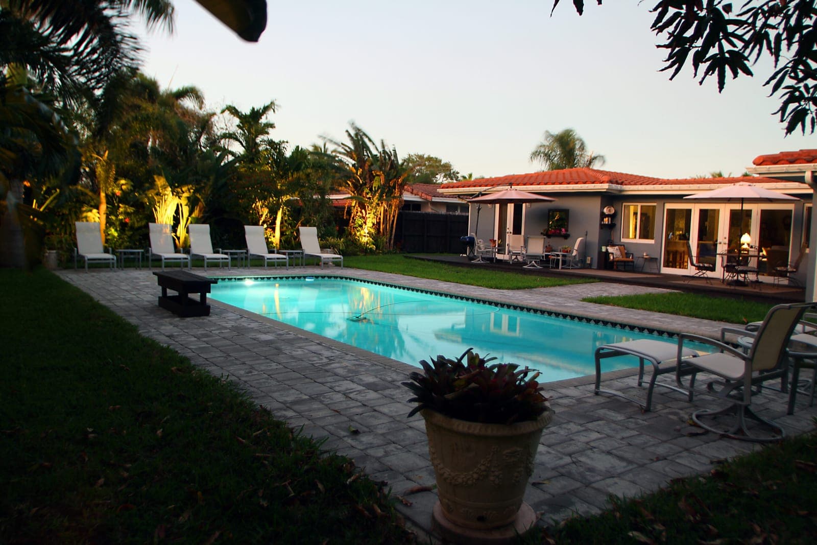 921 NE 27th Avenue - Back and pool, looking northeast